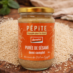 PURÉE DE SÉSAME BIO - DESCLICS PAYSAN, LE GOÛT DU BIO SOLIDAIRE PRÈS DE CHEZ VOUS