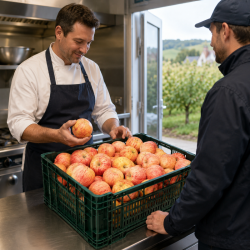 POMME CRIMSON BIO - DESCLICS PAYSAN, LE GOÛT DU BIO SOLIDAIRE PRÈS DE CHEZ VOUS