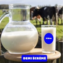 6L LAIT DE VACHE DEMI ÉCRÉMÉ BIO - DESCLICS PAYSAN, LE GOÛT DU BIO SOLIDAIRE PRÈS DE CHEZ VOUS
