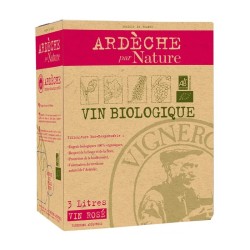 3L BIB ARDÈCHE PAR NATURE ROSÉ BIO - DESCLICS PAYSAN, LE GOÛT DU BIO SOLIDAIRE PRÈS DE CHEZ VOUS