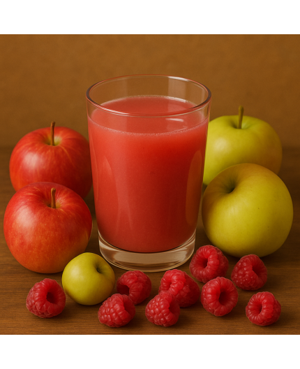 JUS DE POMMES FRAMBOISE LOCAL - DESCLICS PAYSAN, LE GOÛT DU BIO SOLIDAIRE PRÈS DE CHEZ VOUS