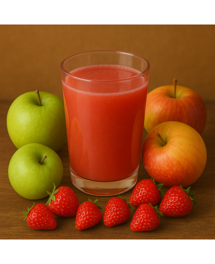 JUS DE POMMES FRAISE LOCAL - DESCLICS PAYSAN, LE GOÛT DU BIO SOLIDAIRE PRÈS DE CHEZ VOUS