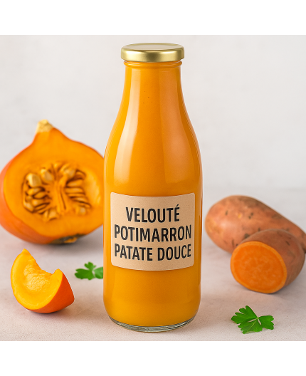 VELOUTÉ POTIMARRON PATATE DOUCE BIO  - DESCLICS PAYSAN, LE GOÛT DU BIO SOLIDAIRE PRÈS DE CHEZ VOUS